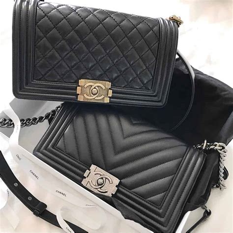 boy chanel handbag black chain fake|real Chanel boys bags.